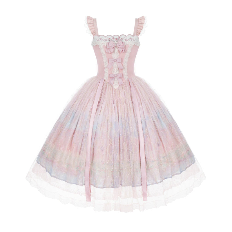 With PUJI - Giverny Spring - Lolita Dress Collection, High-waist Silhouette & Full Skirt detail view 7