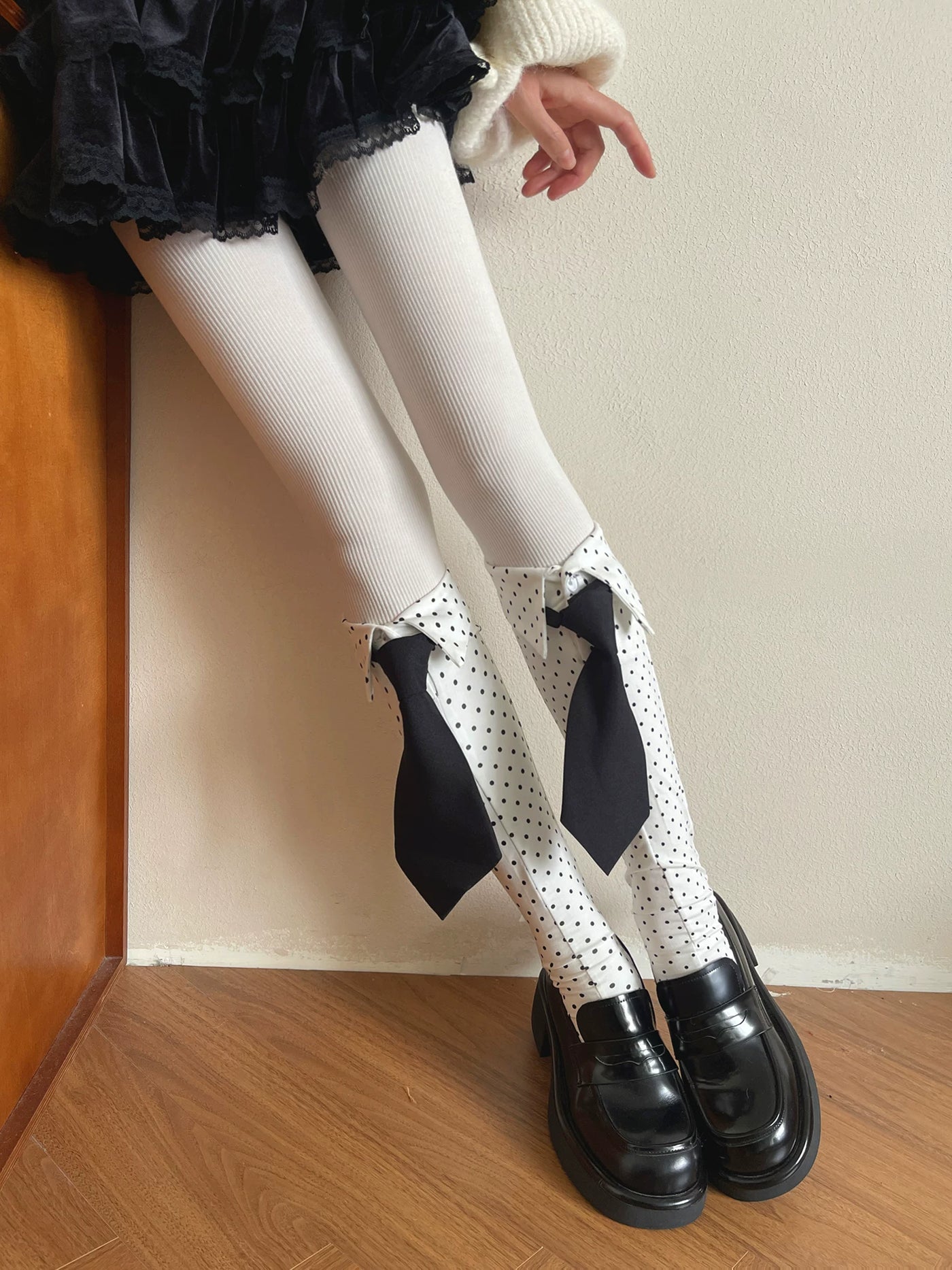 Sock Noble - Polka-Dot Academy - Polka-Dot Mid-Calf Socks