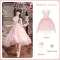 Pink OP 3-piece set (pink OP + pink hair clip + pink small hair clip) - In Stock / S