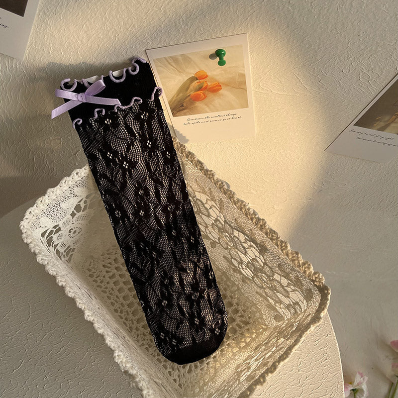 WAGUIR - Kawaii Lolita Thin Lace Socks - Socks