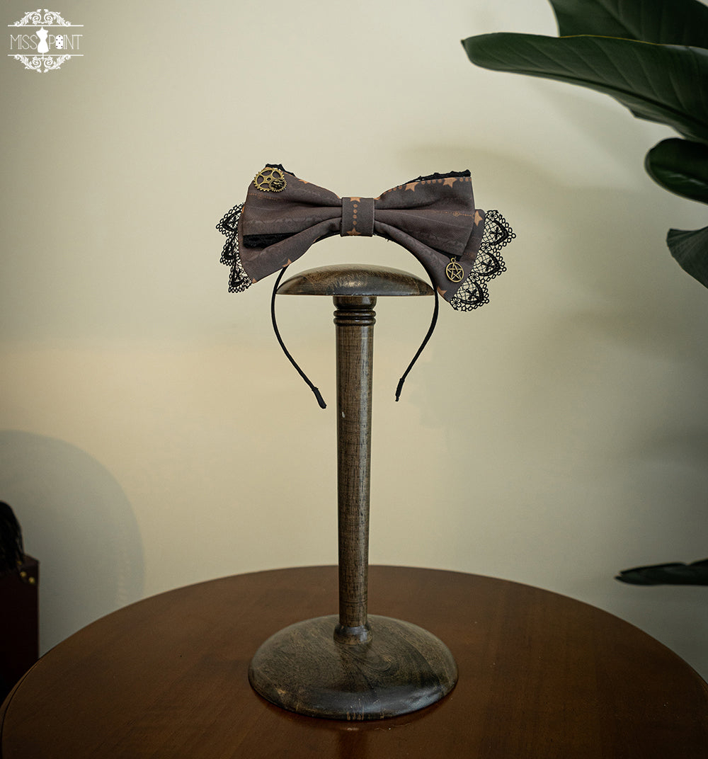 Demon Hunter's Diary - Lolita Accessories Hat KC Necklace Brooch Waistband Coffee-colored KC