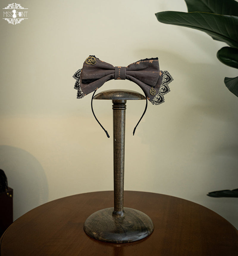 Demon Hunter's Diary - Lolita Accessories Hat KC Necklace Brooch Waistband Coffee-colored KC
