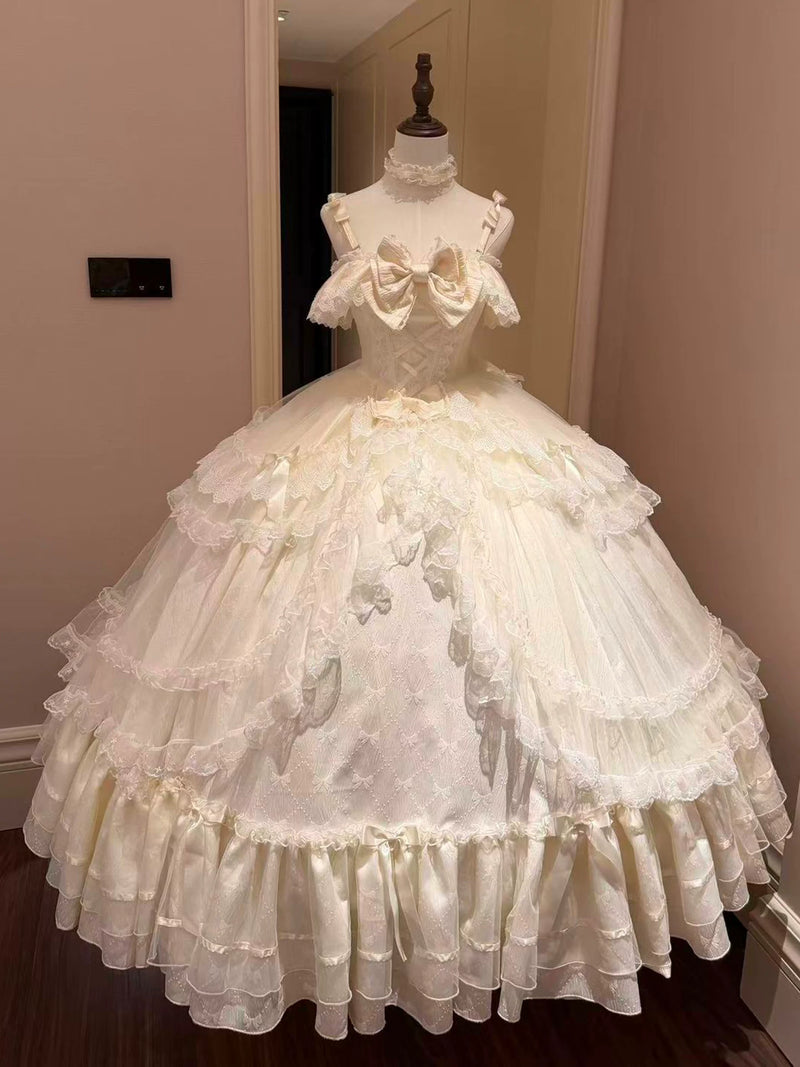 Emoji Dream - Formal Lolita Ballgown - Off-the-shoulder one-piece