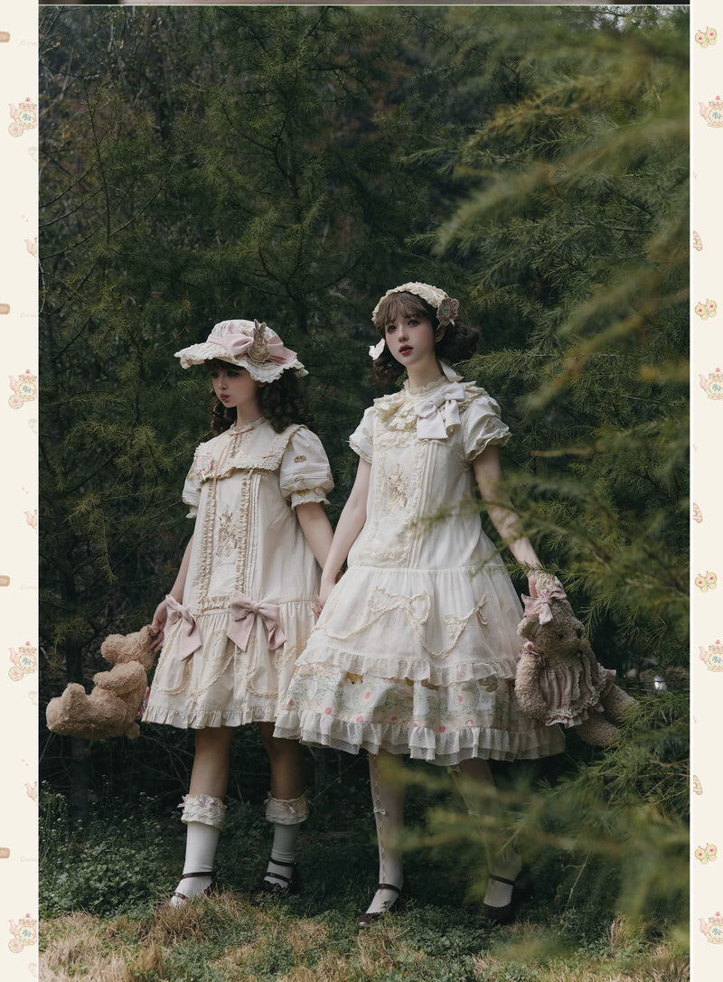 WF - Toy Box - Printed Doll-Style JSK with Pinafore and Apron Options