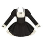 Black Generated Ruffled Short OP In stock / S