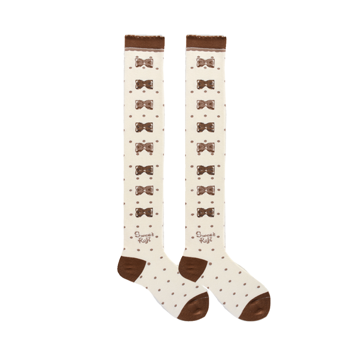 Roji Roji - Winter Lolita Thigh High Socks Slim - Leg Socks Socks