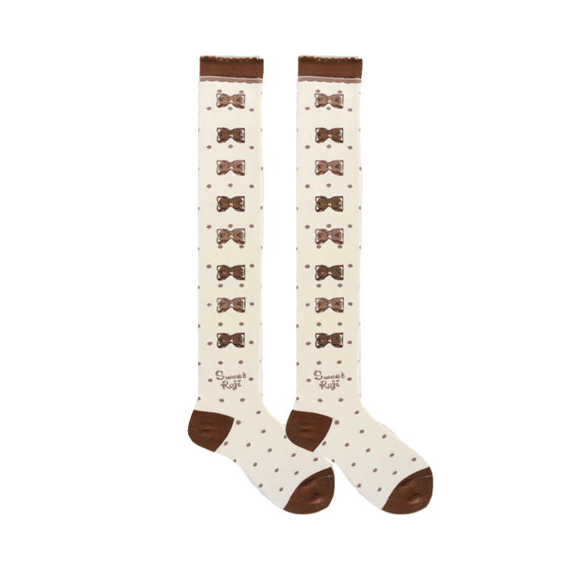 Roji Roji - Winter Lolita Thigh High Socks Slim - Leg Socks Socks
