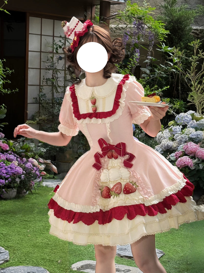 Strawberry Chantilly Lolita OP Dress - view 4
