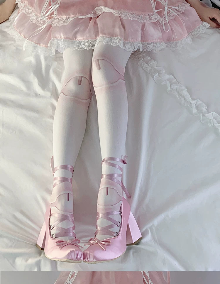 roji roji - Jointed Doll - Velvet-Print Socks and Pantyhose