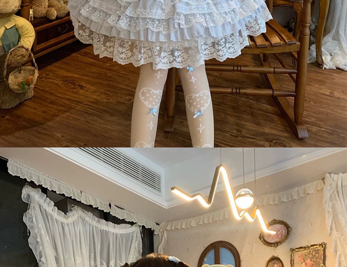 YoYo - Sea Salt Guava - Sweet Lolita summer jumper skirt with corset