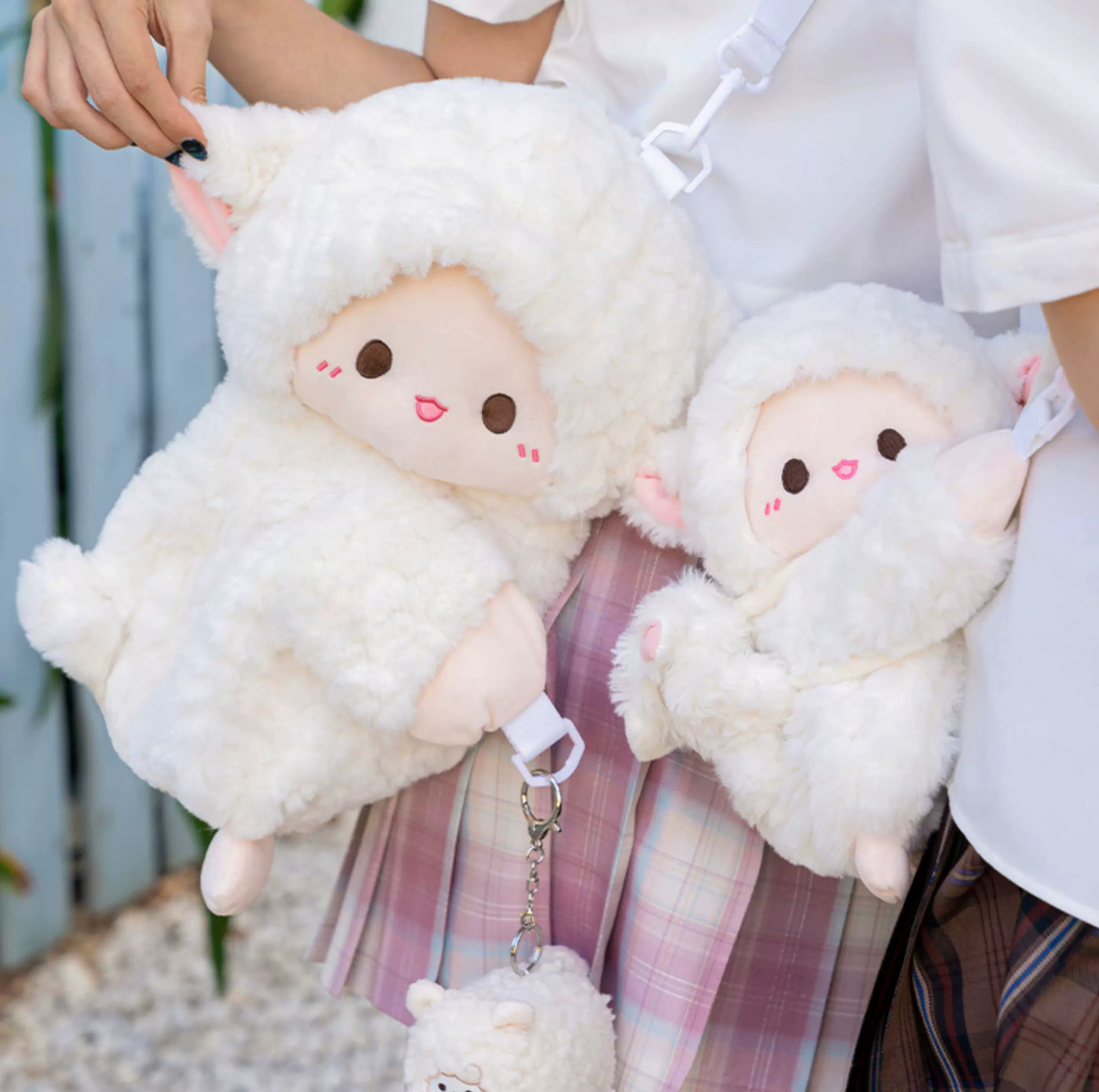 LambGuli - Little Sheep Flop - Plush Bag with a Lying Animal Silhouette
