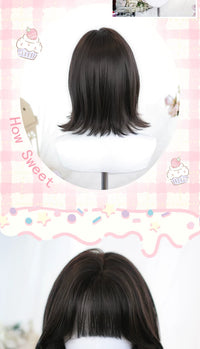 Dalao Home - “Yuci” Short Flipped-End Wig - Yuci Black Tea