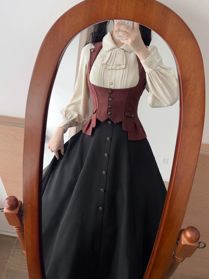 Forest Wardrobe - Forest Contract - Striped Underbust Waistcoat - 3