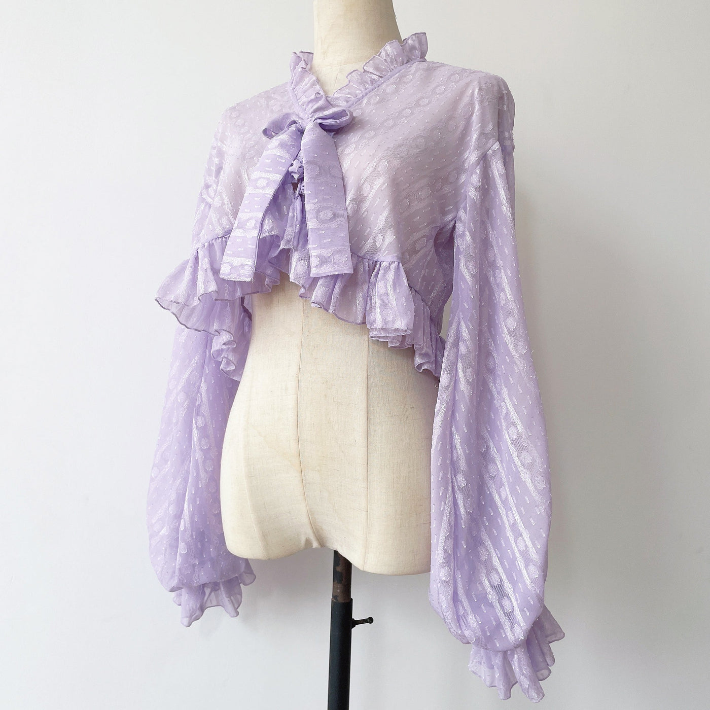 Sakurada Fawn - Chiffon Puff Sleeve Lolita Cardigan - Outerwear