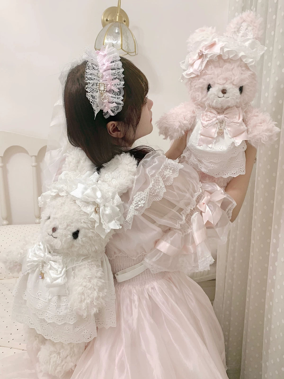 Lolita - Plush Rabbit Doll Lace Bag - Individually Selectable Lolita