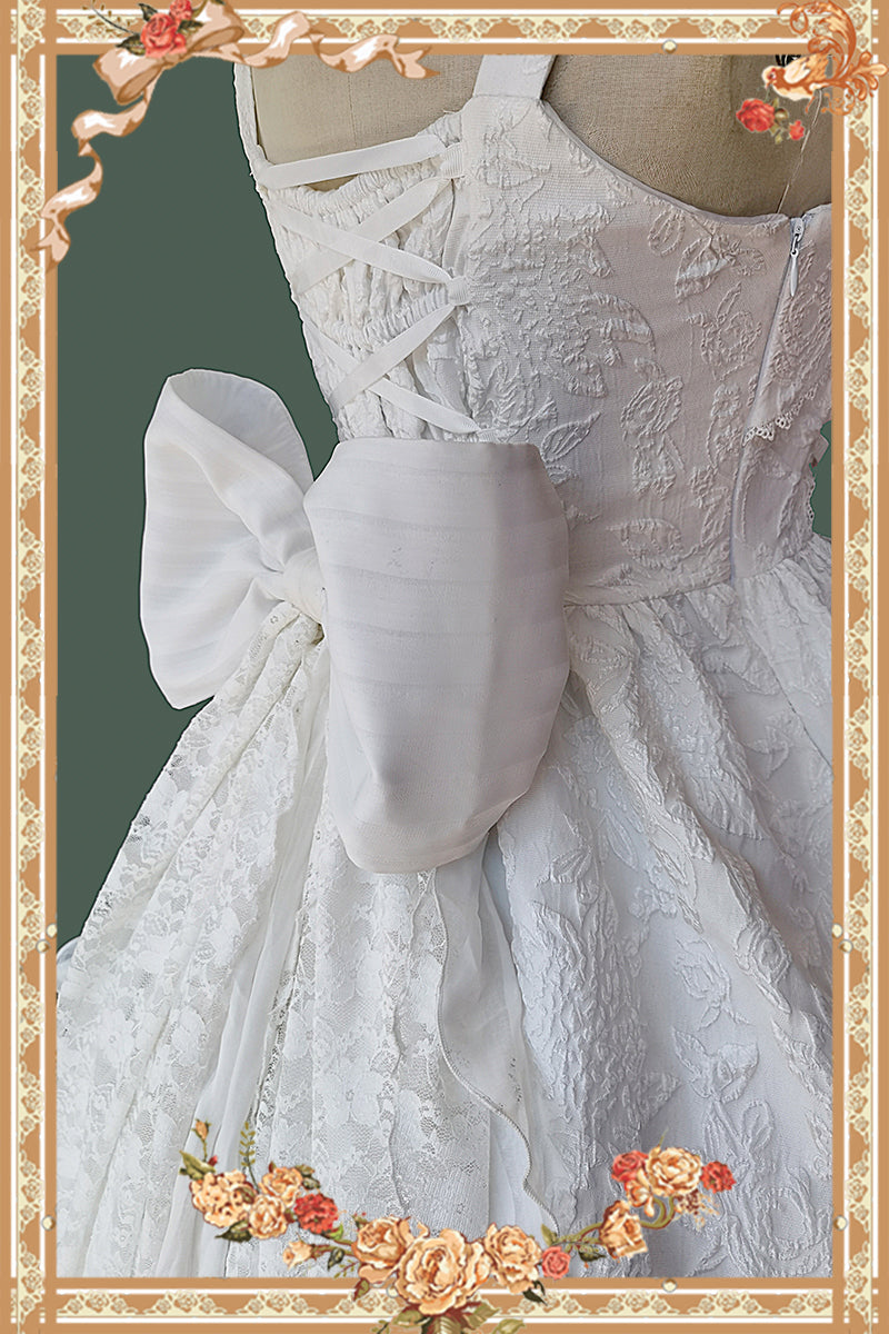 Singer - Lolita Plain Color JSK Dress S white bow