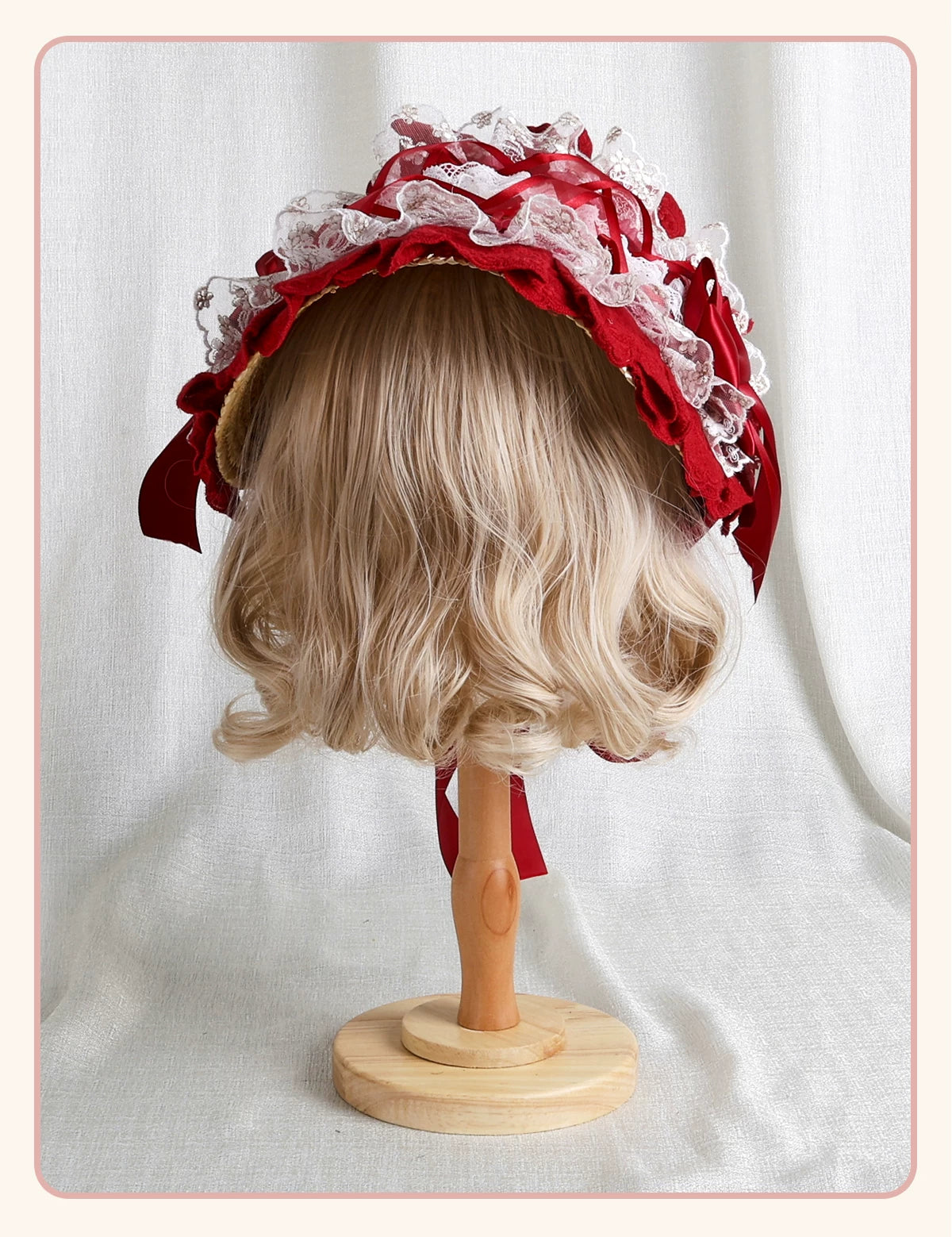 Stardust Rose - Rose Bow Collection - Headwear with red rose motifs