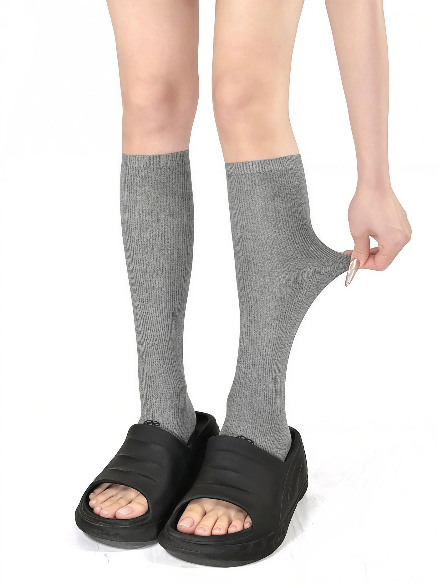 White Socks - Ballet Slouch - Footed Knitted Leg Warmers in Single or Multi-Pair Sets