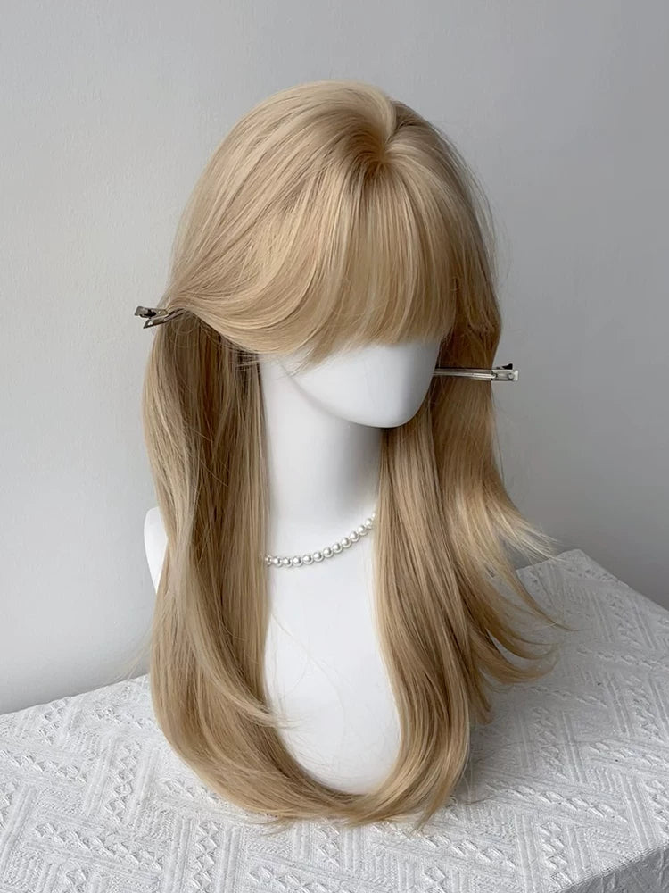 Kunkun Fish platinum long straight full wig - view 4