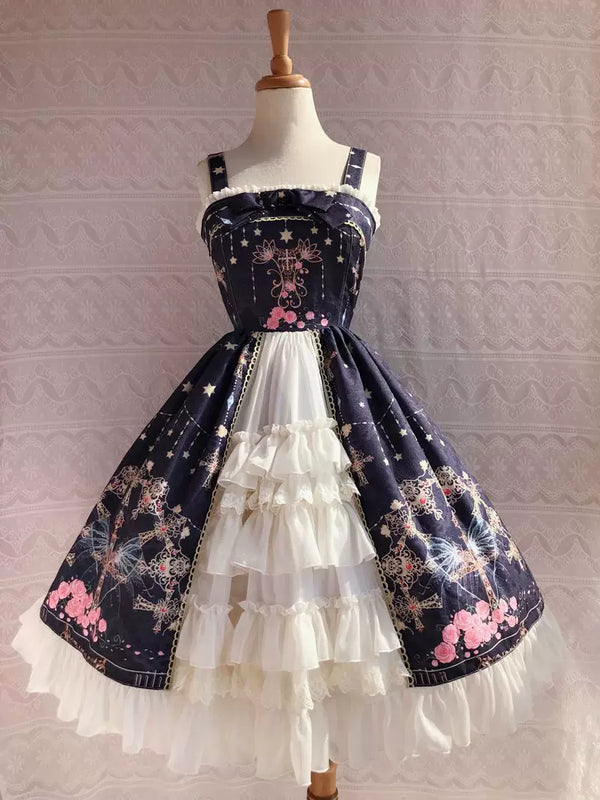 Yilia - Peacock Cross - Open Front Jacquard JSK