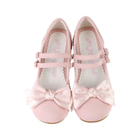MODO - Triple Sakura - Triple-Bow Lolita Shoes - Pink / 34
