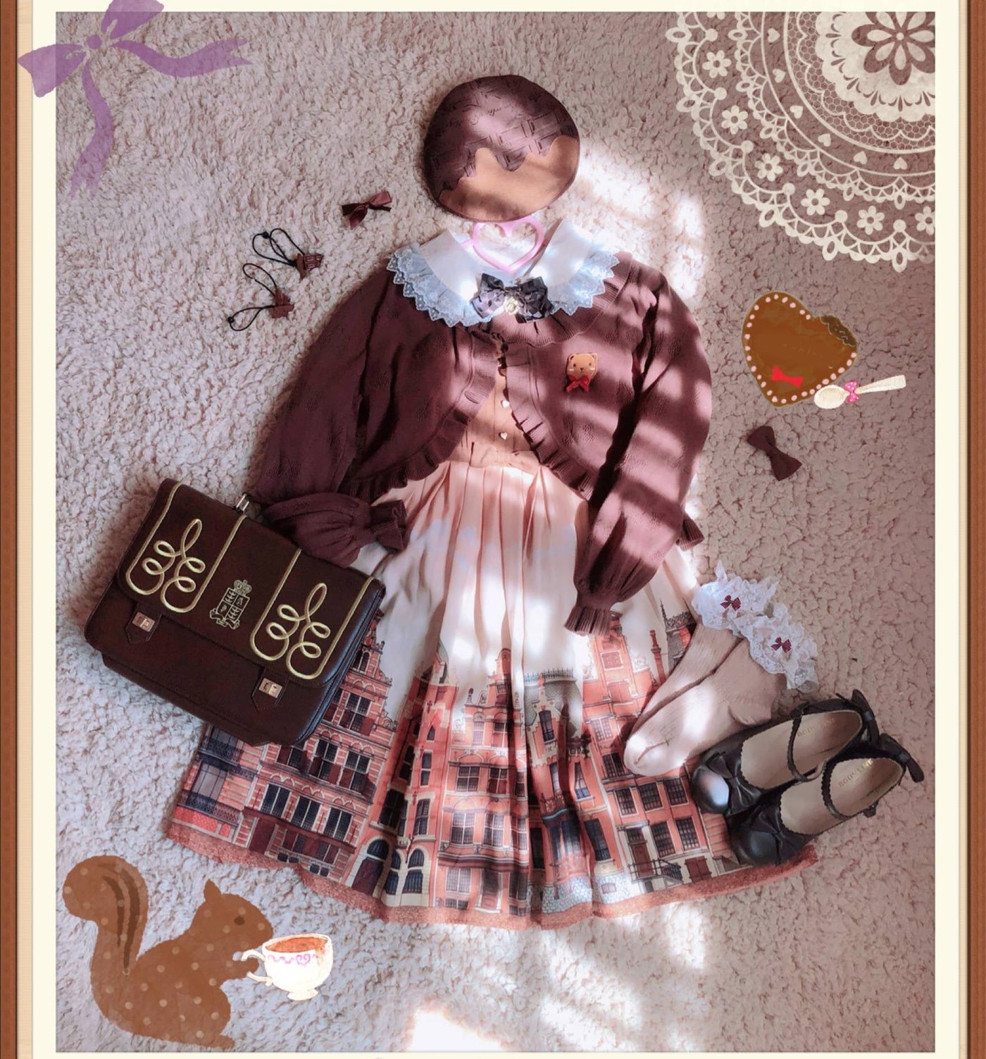 Little Dipper - Sweet Lolita Coat Long-sleeved - Cotton Cardigan Outerwear