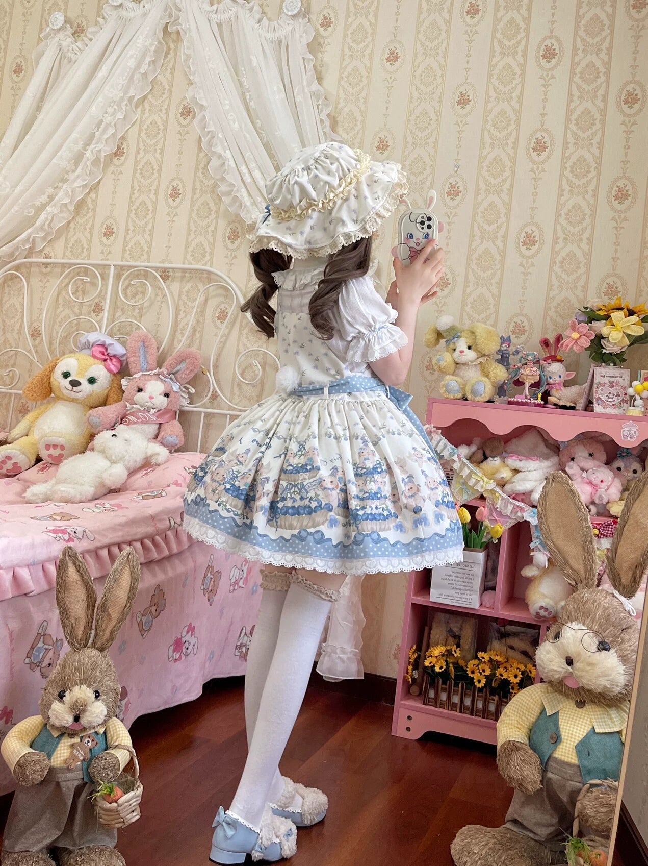 GZYRZ - Little Lamb's Blueberry Tart Party - One Size Accessories with Blueberry Bow Clips