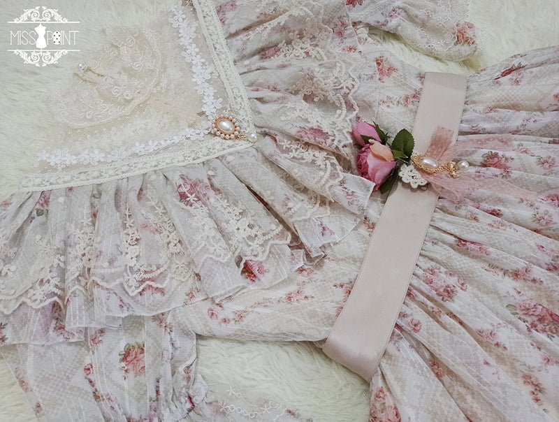 Miss Point - Woody Rose - Classic Elegant Floral Lolita OP Dress