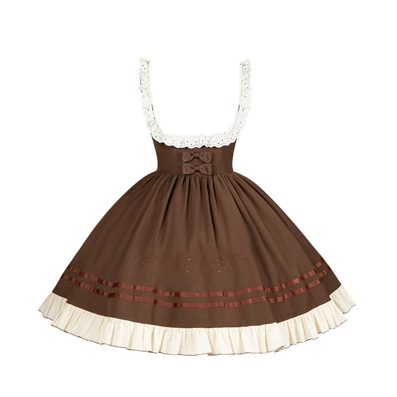 With PUJI - Oak Melody - Classic Lolita JSK, Bust Supporting Dress detail view 12