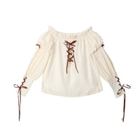 Letters from Unknown Star - Pirate Guide - Lolita Suit with Tiered Jumper Skirt - S / Female version shirt only