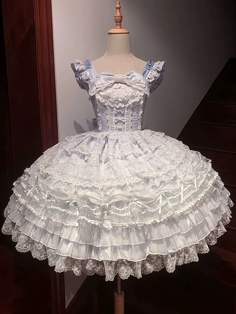 White Sugar Girl - Fateful Love Song - Embroidered Sweet Lolita