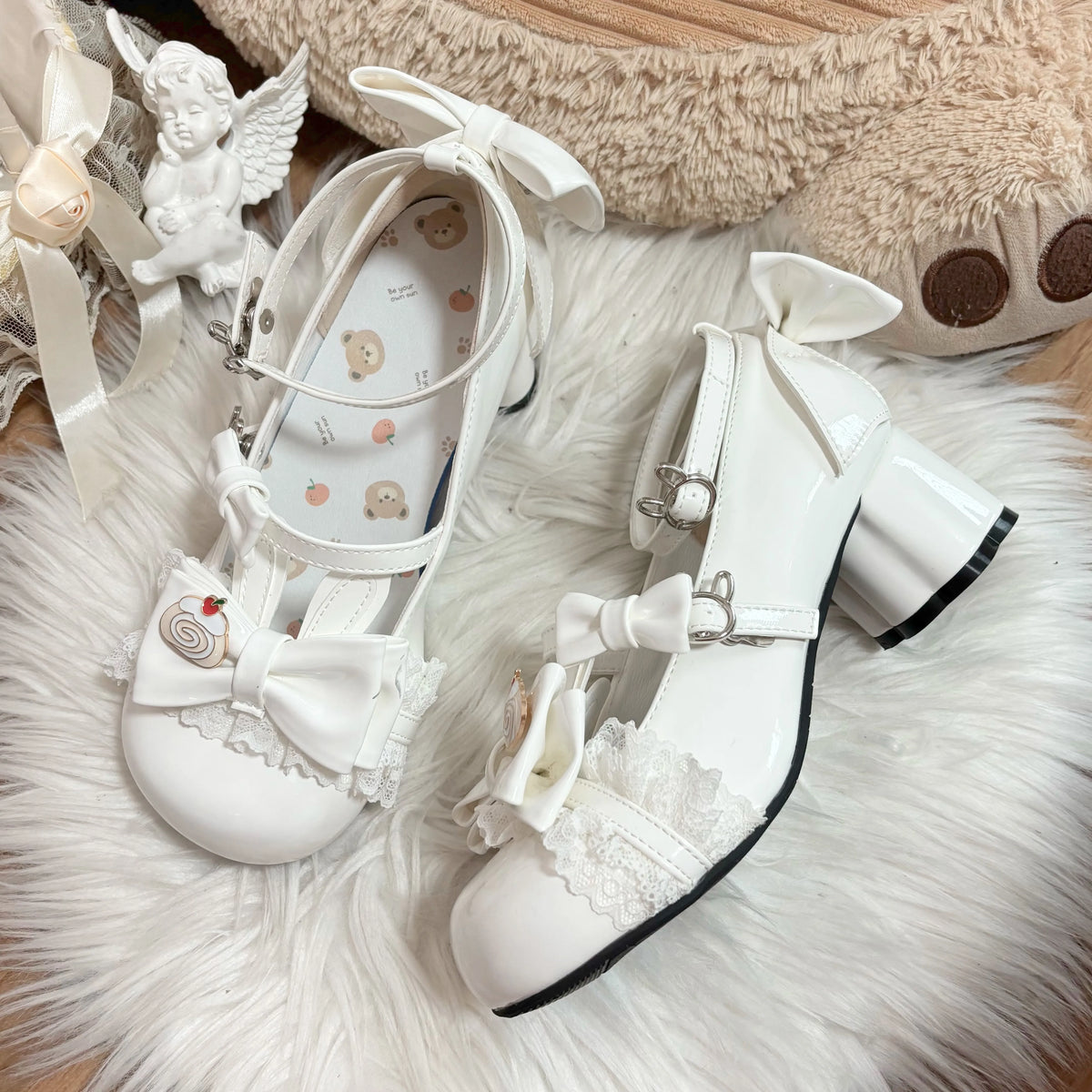 Rampaging Bear Little Bunny Roll bow Mary Jane shoes - view 6