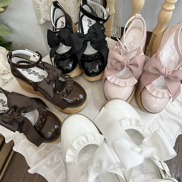 MODO Rocking Platform Bow Rocking-Horse Lolita Shoes – design details