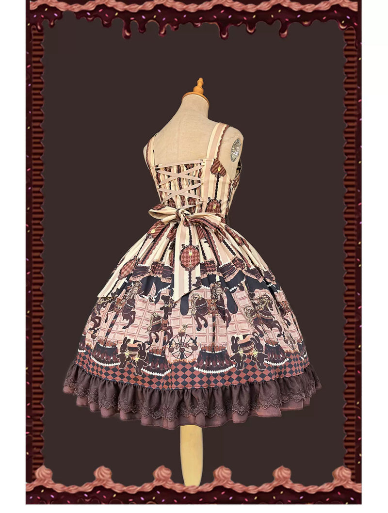 Infanta - Chocolate Carousel - Cotton Sateen JSK