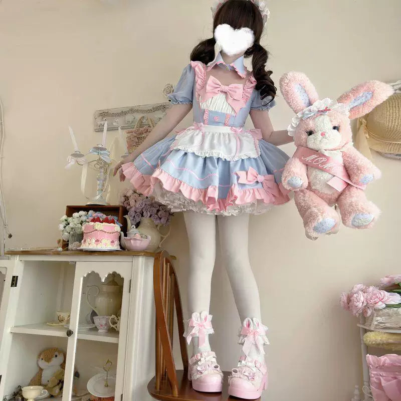 Sweetheart Dream Machine - Sweet Maid - OP Dress Set with a Ruffled Apron