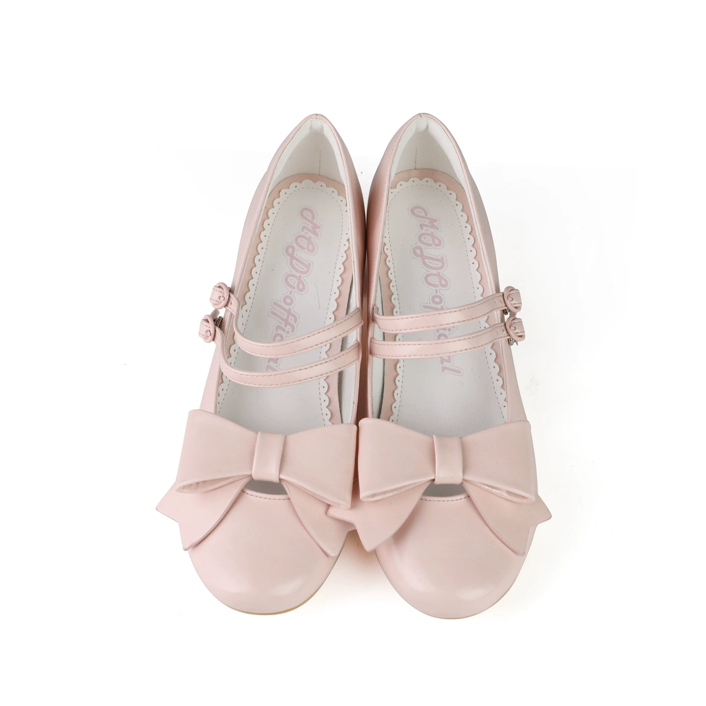 MODO - Apple Candy - Pointed-toe Lolita shoes with low block heel and bow