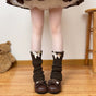 Doll sock cover, coffee-colored