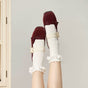 Wine Red – Pleated Strap – 3 cm Heel / 37