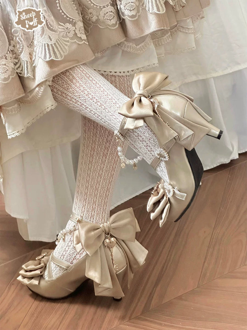 sheeppuff Witch Key Lolita Heels
