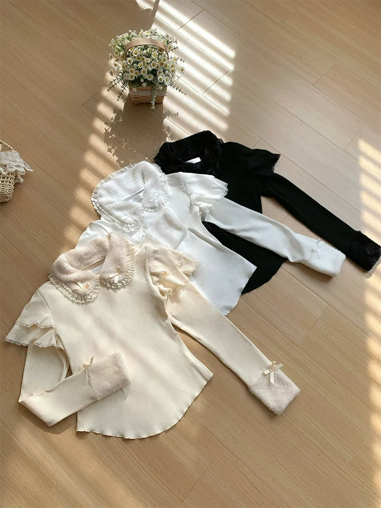 With PUJI - Sweet Lolita Innerwear Autumn and - Winter Lolita Sweater Other Surprise