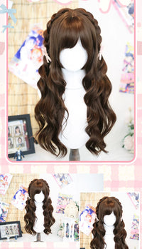 Dalao Home - Soft Sakura - everyday curly wig with airy fringe - Soft Sakura Warm Brown