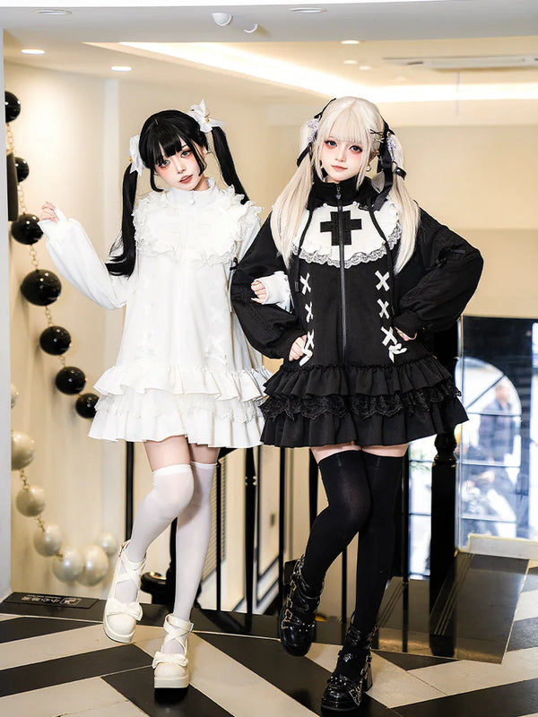 With PUJI - Muppet Settings - Sweet Lolita Outerwear, Detachable Styling product view