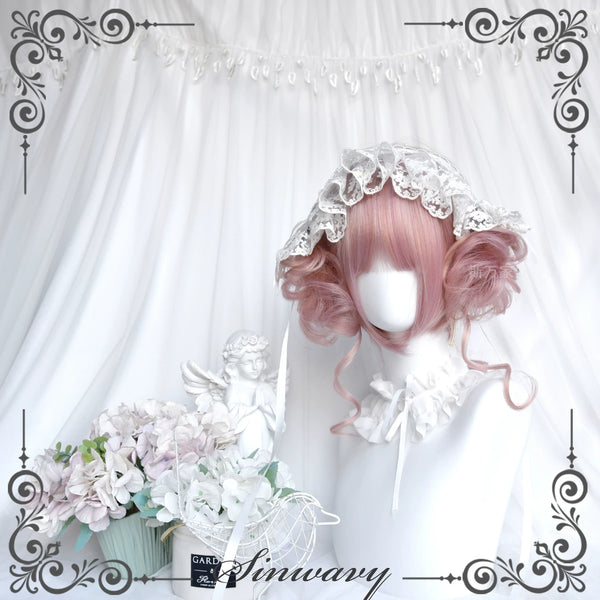 Sinwavy Huazhi Maru pink Lolita bun hairpiece - view 1