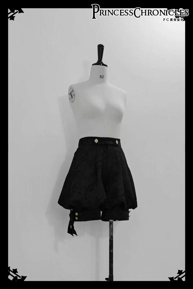 Princess Chronicles - Hunting Rabbit 2.0 - Ouji Lolita Retro Cool Purple Shirt & Shorts Set