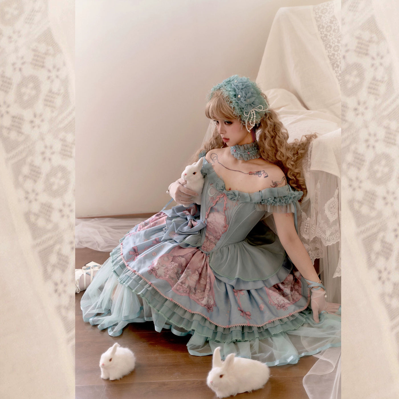 tonight - Lost Dreamland - Dreamcore Ballet Separates with Asymmetrical Vest and Skirt Options