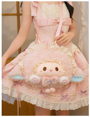 LambGuli - Big-Face Character Collection - Plush Character Bags and Backpacks with Large Face Motifs