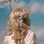 Apricot-pink side clips / pair - in stock