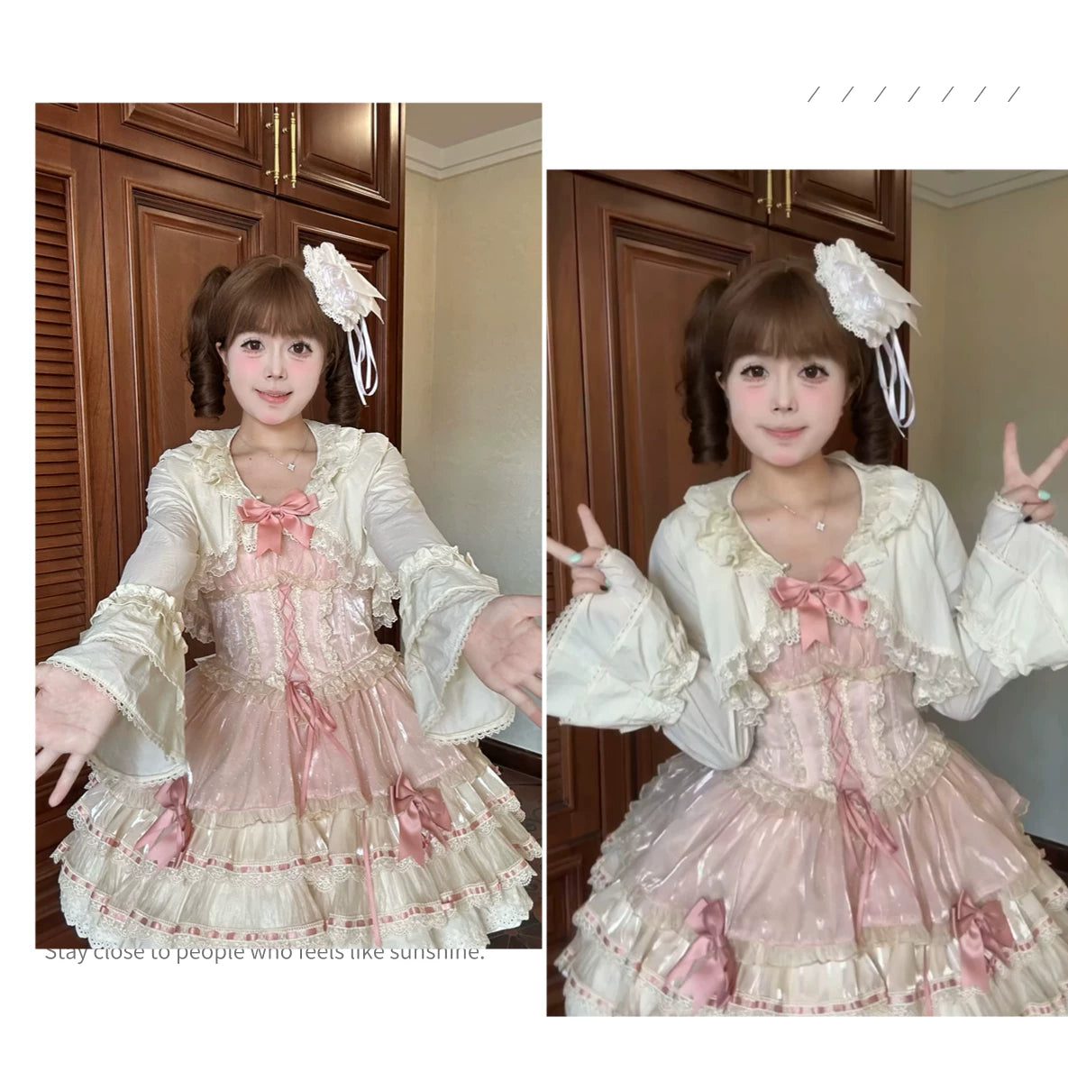 Star Fantasy - Sunny Day Diary - Sun-Protection Cover-Up with Lace-Trimmed Cuffs