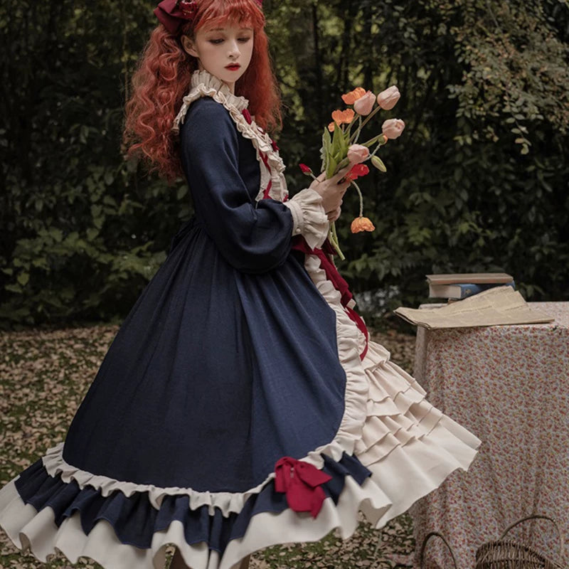 Yueele - Sweet Bow Spring - Plus-Size Sweet Lolita OP Dress - detail view 8