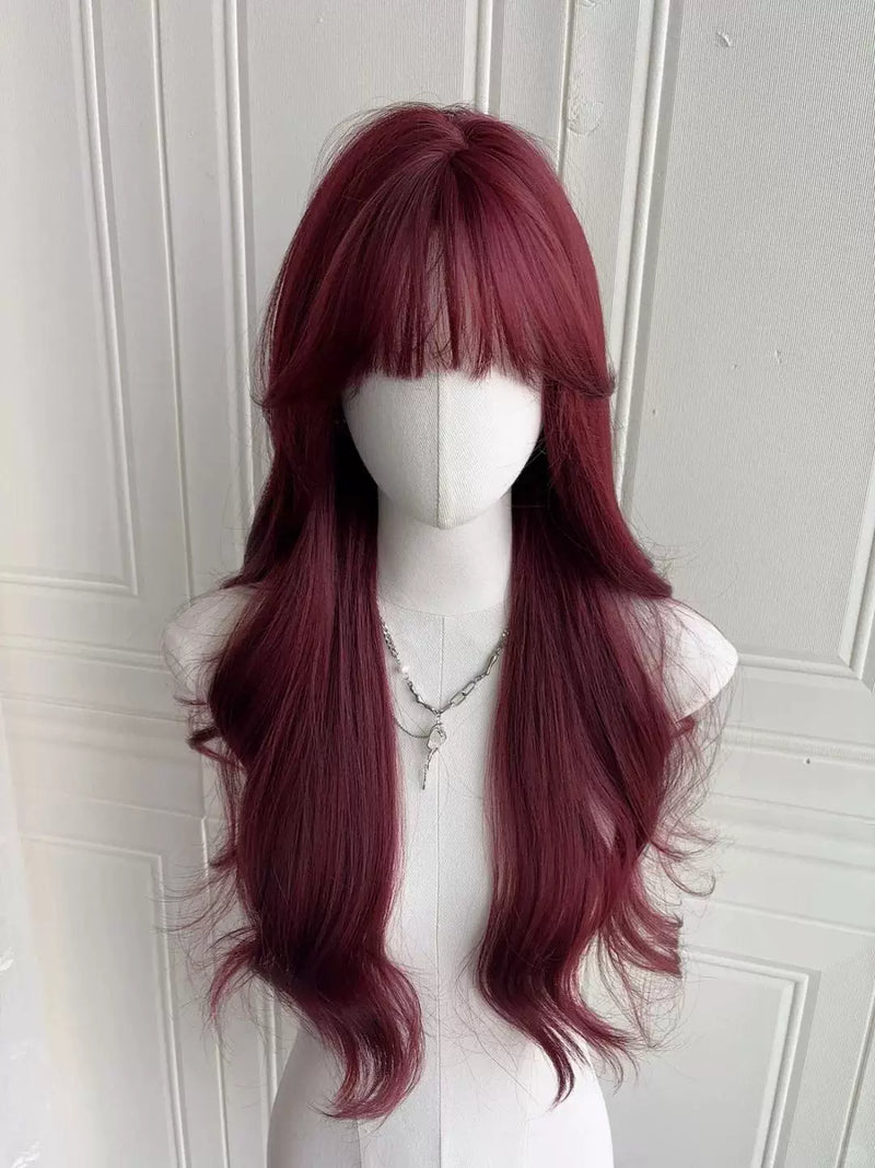Kunkun Fish Smiling Rose red wavy wig - view 3